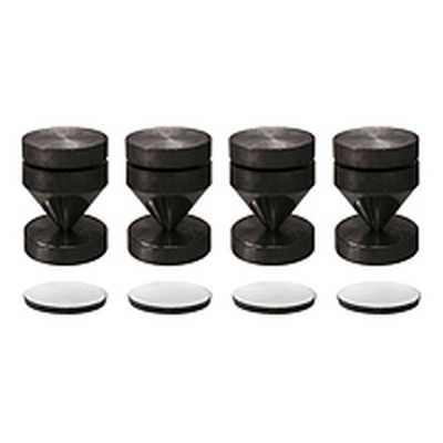 Vibration damper for loudspeakers black   Set of 4 pieces