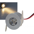 LED-Einbau Spot 1W 12VDC warmwei�  silber - Slim-22