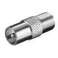Adapter F socket   coax plug