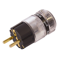 High-end hifi Schuko plug contacts gold-plated
