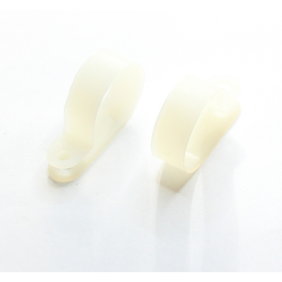 P-Type Cable Clamps Natural Nylon Screw-Mount �25 x 13 x 45 mm (10 pcs)