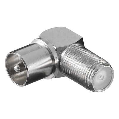 Adapter F socket   coax plug 90�