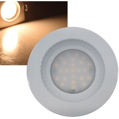 LED-Einbauleuchte 5W warmwei� IP54 wei� - Flat-40 FR