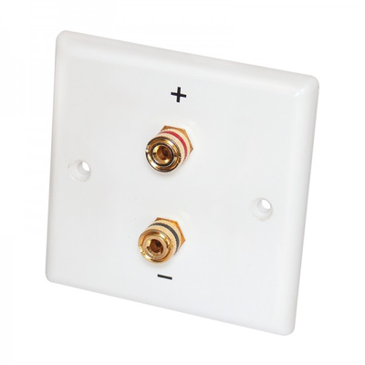Speaker wall connection plastic with 2x4m banana socketss FM
