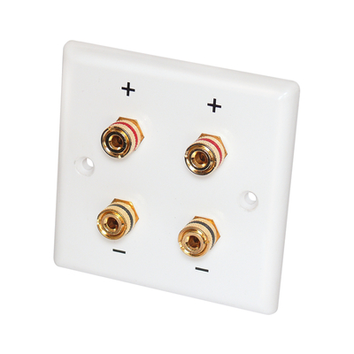 Lautsprecher Wand Anschlu� mit 4x4mm Bananenbuchsen
