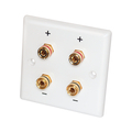 Lautsprecher Wand Anschlu� mit 4x4mm Bananenbuchsen