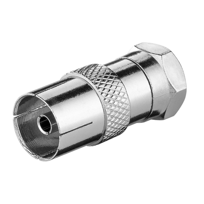 Adapter F plug <> coax plug