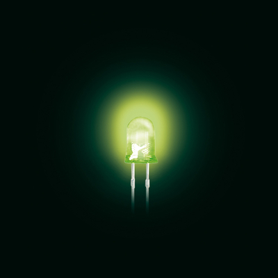 LED  5mm green diffuse standard