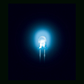 LED 3mm blau klar superhell 1000mcd