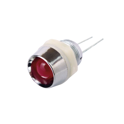 LED 8 mm rot diffus mit Fassung