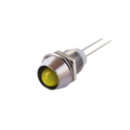LED with socket 6 mm yellow diffuse