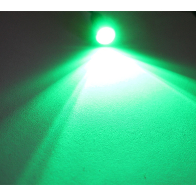 LED 10mm gr�n mit Linse und Fassung 12VDC 1.5W
