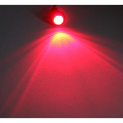 LED 10mm red with Lens and Holder ? 12VDC, 1,5W