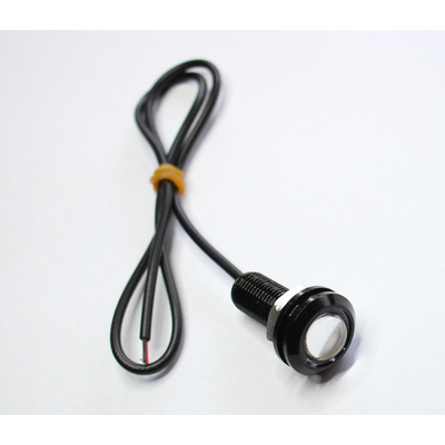 LED 10mm rot mit Linse und Fassung 12VDC 1,5W