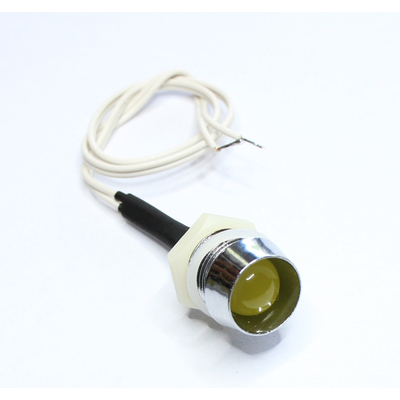 LED 10mm gelb mit Fassung 12VDC