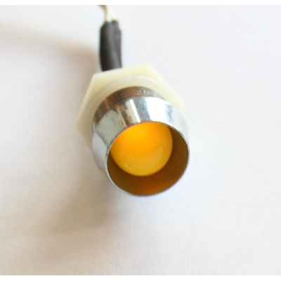 LED 10mm gelb mit Fassung 12VDC