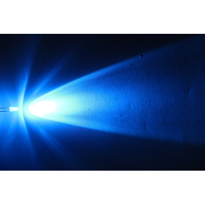 LED 3mm clear blue ultra bright 4000-6000mcd mcd