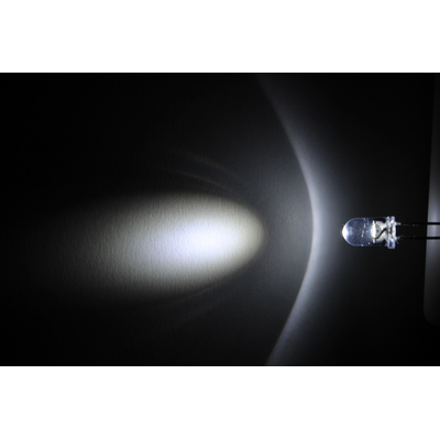 LED 5 mm white clear ultra-bright 12000 - 15000mcd