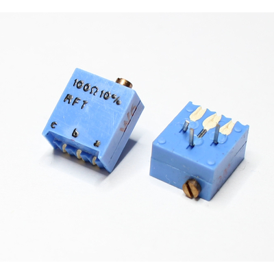 Spindeltrimmer         100 Ohm liegend 10-G�nge!