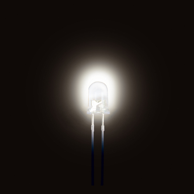 LED 3mm warm white clear 6000-8000mcd