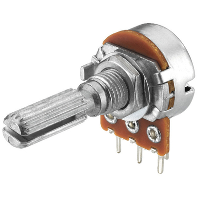 Potentiometer axial mono    50K lin mit 11 Rastungen...