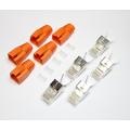 RJ45 network connector 8 pin 8P8C Cat 7 with kink...