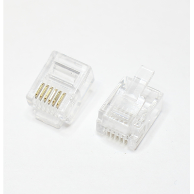 RJ11 connector 6 pin 6P6C for flat cable