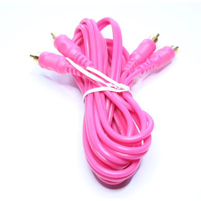 Stereo RCA cable male-to-male 2m pink