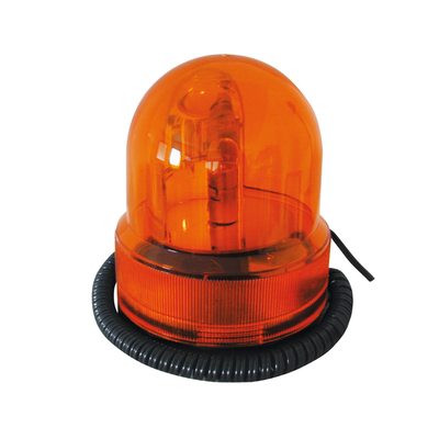 Disco rotating light 12VDC orange with magnetic base