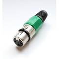 XLR-Kupplung 3 Polig gr�n