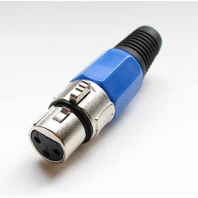 XLR-Kupplung 3 Polig blau