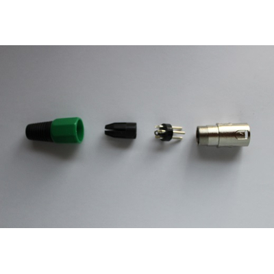 XLR-Stecker 3 Polig gr�n