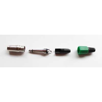 Jack plug 6.3mm mono green