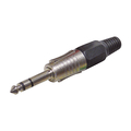 Klinkenstecker 6,3 mm stereo schwarz