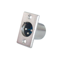 XLR Einbaustecker 3 polig