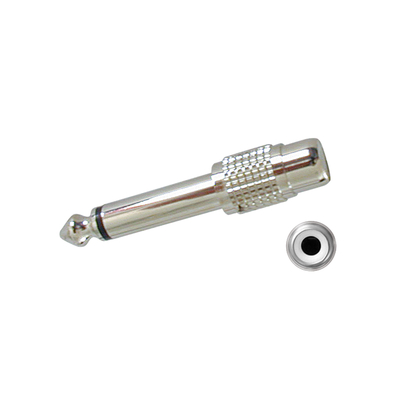 6.3mm jack plug > RCA socket metal