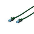 CAT 5e network cable 0.5m green F / UTP patch cable, 2x...