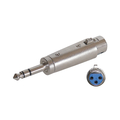 Adapter plug 6.3 mm jack / XLR female balanced