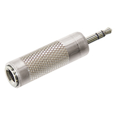 Klinke 3,5mm Stecker stereo / Klinke 6,3mm Buchse Klinke stereo metall