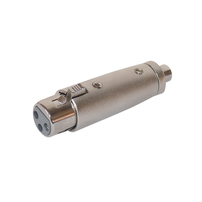Cable adapter. XLR socket with locking on cinch socket