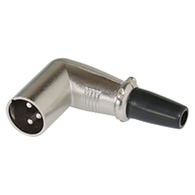 XLR-Stecker 3 polig 90° abgewinkelt