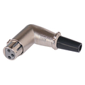 XLR connector 3 pin 90  angled