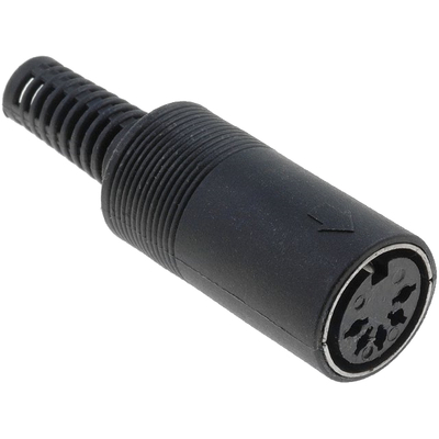 DIN coupling  5-pin 180� straight