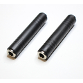 Jack connector 6.3mm stereo female / female