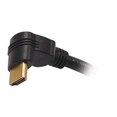 HDMI cable 1.3 with an angled connector 1.0m black