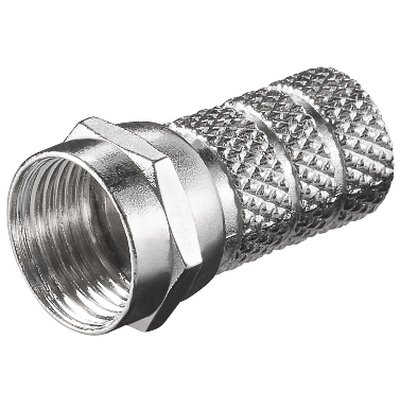 F Stecker f�r 5,2 mm Kabel zum aufdrehen