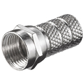 F connector for 5,2 mm cable to twist on