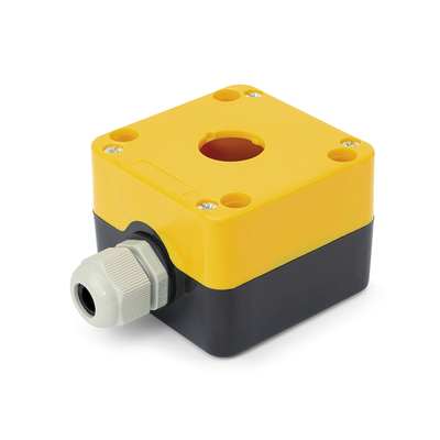 Geh�use zum Einbau von 22mm Not-Aus-Schalter