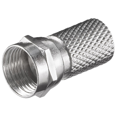 F Stecker f�r 7 mm Kabel zum aufdrehen