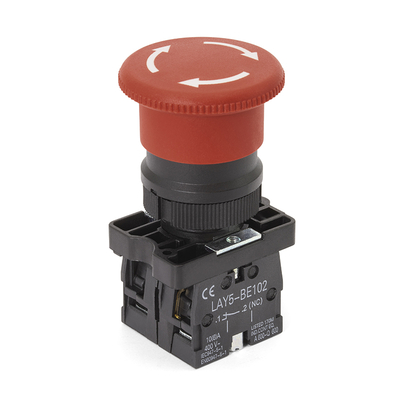 Emergency stop switch red contacts for IN1 switch series